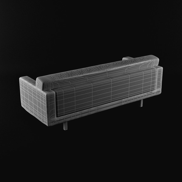 3d model sofa wood - Couch 02... by Lajhar 